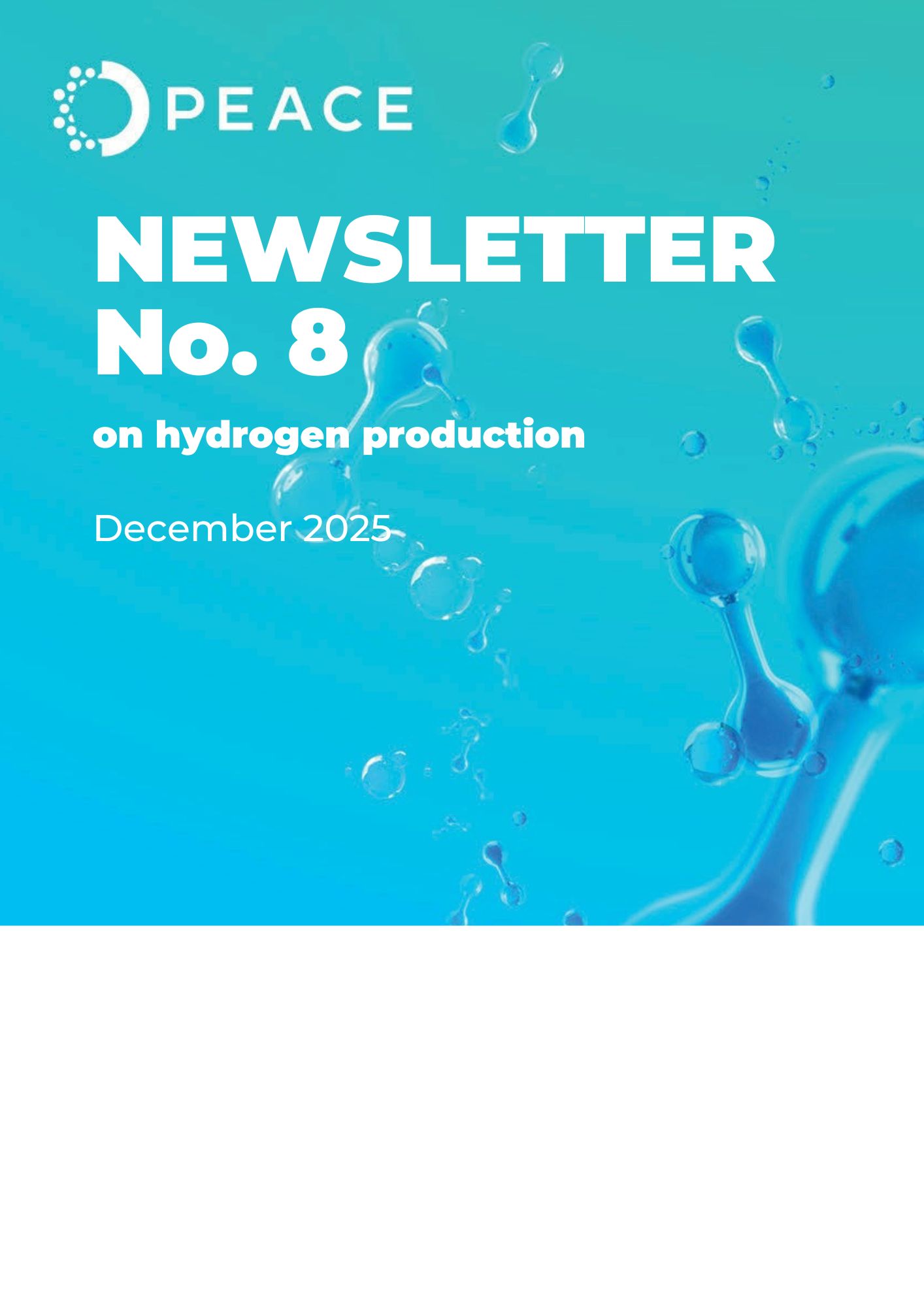 PEACE Newsletter No. 8: Progress in Alkaline Electrolysis